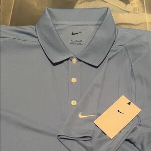 Nike Men's Light Blue Polo Shirt